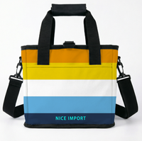 Sac isotherme pliable Androgyne ( Alternate ) Rainbow Cooler Bag pour le travail, le camping, étanche et anti-fuite avec bandoulière