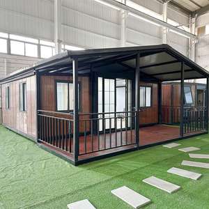 Maison conteneur extensible, mobile et durable, 3 chambres, préfabriquée sur roues, pour bureau, boutique, <span class=keywords><strong>kiosque</strong></span> ou habitation, disponible en gros - Product Image 2