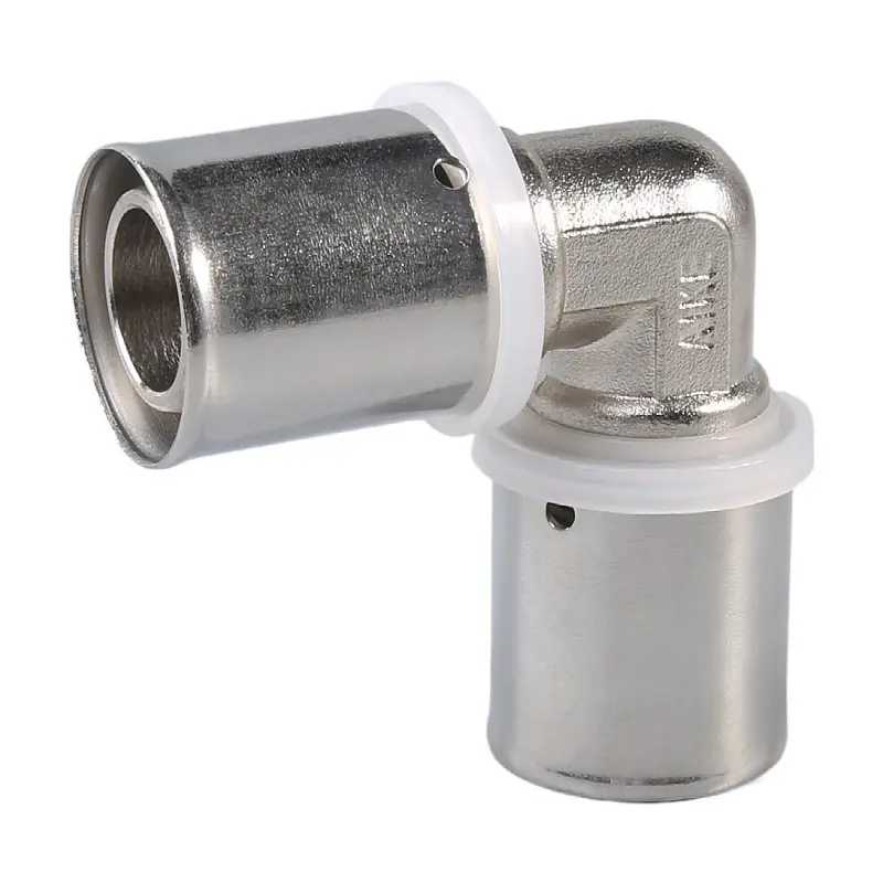 PEX AL Pipe Press Fitting 16-32MM Elbow Tee Male Connector Socket For Floor Heating