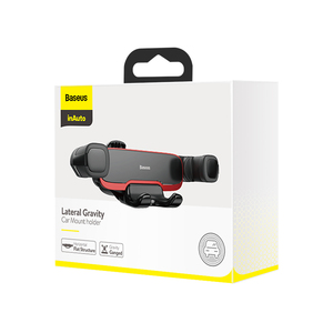 Venta al por mayor 100% Original <span class=keywords><strong>BASEUS</strong></span> Mr Hui Lateral <span class=keywords><strong>Baseus</strong></span> Gravity Car Mount Holder Black SUYL-HU01 Silver SUYL-HU0S en Stock - Product Image 1