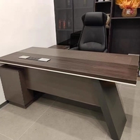 Bureau exécutif en forme de L Bureau de directeur commercial moderne sur mesure Mobilier de bureau Bureau de directeur général exécutif
