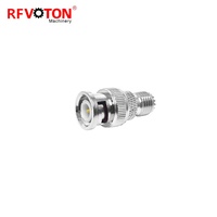 Adaptador Coaxial RF de Conector de Antena BNC Macho a Mini UHF Hembra, Suministro de Fábrica al por Mayor