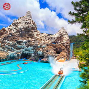 人気遊園地ウォータージェットコースター設備楽しい公園スプラッシュフラッシュログ乗り物 - Product Image 3
