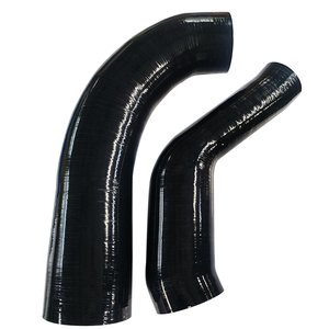 ท่ออุณหภูมิสูงสีดำโค้งงอ90องศามุมฉากท่อไอดีดัดแปลงท่อไอดีถังน้ำท่อซิลิโคนเทอร์โบชาร์จ - Product Image 3