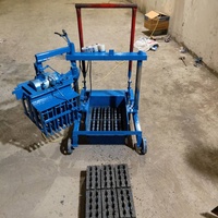 Petite machine manuelle de fabrication de blocs de ciment en béton QMY2-45 machine portable de fabrication de briques à Dubaï
