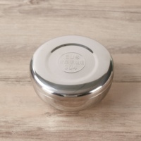 Boîte à kimchi de style coréen bol à soupe chaude en acier inoxydable 201 bol à riz en acier inoxydable en métal avec couvercle 200/300/400 ml