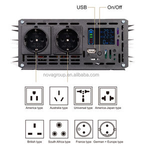 Inversor อินเวอร์เตอร์พลังงานแสงอาทิตย์12V 24V 48V ถึง110V 220V อินเวอร์เตอร์ออฟกริด300W <span class=keywords><strong>2000W</strong></span> 3000W 5000W 6000W - Product Image 4
