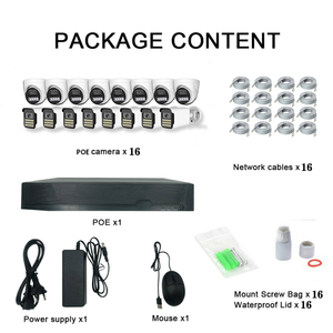 ชุดกล้องวงจรปิด 16CH 4K 8MP POE NVR พร้อมกล้องโดมและกล้องทรงกระบอก ระบบเน็ตเวิร์ค รองรับเสียงสองทาง มองเห็นในเวลากลางคืน ตรวจจับความเคลื่อนไหว - Product Image 3
