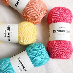 Marca Domi, precio de fábrica, mezclado, 50G, hilo acrílico de algodón teñido fuerte para tejer y tejer, bufanda de juguete, manta, perrera - Product Image 5