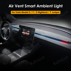 <span class=keywords><strong>Y</strong></span> แผงควบคุมบรรยากาศ LED จูนิเปอร์, แผงควบคุมหน้าจอพร้อมไฟเตือนจุดบอดไฟสำหรับ <span class=keywords><strong>Tesla</strong></span> รุ่น<span class=keywords><strong>3</strong></span> <span class=keywords><strong>Y</strong></span> RGB เพิ่มความสว่าง - Product Image 2