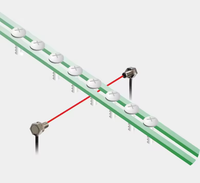 LA2-S050LCN Küçük Nesne Algılama İçin Işın Geçiren Lazer Sensörü, 12-24VDC NPN Çıkışlı ve 1ms Tepkili