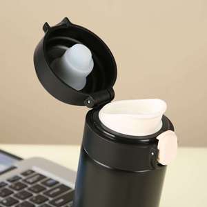 Compact and Portable Stainless Steel Vacuum <b>Flask</b> Thermos with 6-12 Hours Thermal Insulation Leak-Proof Lid for Travel - Product Image 3