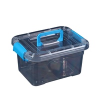 Organisateur de bureau Portable à couvercle Transparent de qualité alimentaire PP Conteneur de maquillage portable pour l'utilisation de supermarché d'épicerie d'exposition