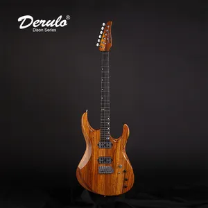 Derulo 일렉트릭 기타 OEM 6 현악기 고품질 얼룩말 우드 & 목 에보니 지판 CustomBody 스튜디오 Customshop