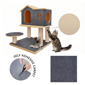 Dalles de sol en <span class=keywords><strong>vinyle</strong></span> auto-adhésives insonorisantes en polyester pour la maison, la chambre, le salon, l'école, le bureau avec design graphique - Product Image 6