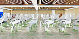 Ayarlanabilir okul mobilyaları sınıf öğrenci öğle yemeği masası ve sandalye ayarlanabilir şekerleme sandalye masası ile - Product Image 5