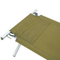 OYETREE Lit de sieste ultra-léger pour une personne Camping en plein air Lit pliant tactique portable en métal Cross-Border Extra-Wide