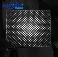 Diffuseur prismatique anti-éblouissement en polycarbonate pour éclairage linéaire LED par coextrusion Kunxin