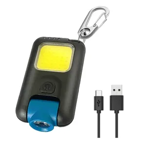 Linterna Frontal LED COB Recargable con Llavero para Camping y Senderismo, Uso Interior y Exterior - Product Image 1