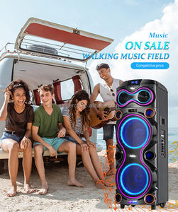 JT-1230 2x12 pouces portable led parlantes bt haut-parleur grande taille 100w boîte de fête sans fil karaoké instruments de musique haut-parleurs de son - Product Image 5