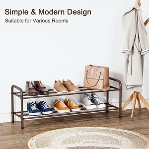 Zapatero moderno de almacenamiento para el hogar, organizador de exhibición de metal con múltiples estantes a la venta para uso en la Oficina y la escuela - Product Image 3