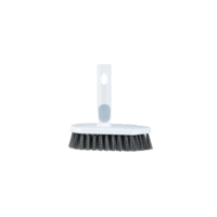 Brosse à plancher à long manche, poils doux en PP, idéale pour le nettoyage en profondeur des carreaux, des sols et des surfaces de salle de bain