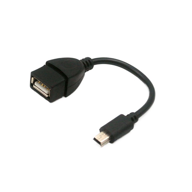 Mini 5P Interface V3 OTG Data Cable Type-T Male Female Car-mounted USB Flash Drive Adapter Trapezoidal Port Converter