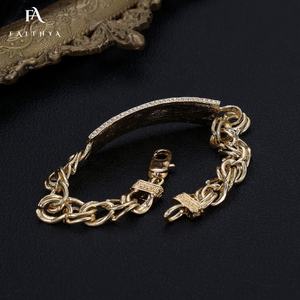 Pulseras Y Brazaletes para mujer, Charms <span class=keywords><strong>De</strong></span> diseño <span class=keywords><strong>De</strong></span> joyería religiosa, <span class=keywords><strong>De</strong></span> oro <span class=keywords><strong>De</strong></span> 14K, pulsera <span class=keywords><strong>De</strong></span> la <span class=keywords><strong>Virgen</strong></span> María, FB0283 - Product Image 4