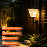 Nicalltop — lampe solaire Led d'extérieur, imperméable conforme à la norme Ip65, luminaire de paysage, 3w