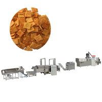 Ligne de production de farine de blé extrudée automatique pour la friture clairons craquelins de riz collations frites au maïs