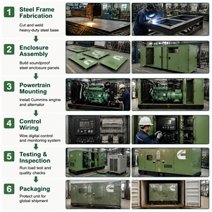 เครื่องกำเนิดไฟฟ้าดีเซลแบบเงียบ 100kVA 150kVA 200kVA 250kVA 300kVA 400kVA 500kVA สามเฟส เสียงเบา สำหรับใช้งานในอุตสาหกรรม - Product Image 5