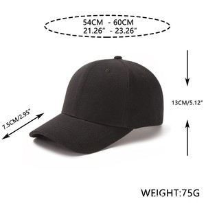 Gorra de béisbol de algodón de color liso personalizada para publicidad, gorra para adultos con LOGO fijo, visera curva, sombrero para el sol ajustable, superventas. - Product Image 3
