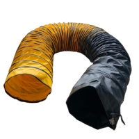 Conduit d'air flexible industriel résistant à la chaleur et à la ventilation, en PVC enduit, 300 mm
