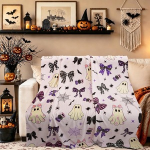 Manta de Franela con Diseño de Patchwork para Otoño, OEM/ODM, Resistente a la Decoloración, Ligera, para Cama, Sofá, Sillón, con Impresión Personalizada - Product Image 3