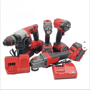Red Brushless 4-in-1 Power Tool Set Cordless Heavy Duty Hammer Drill Hard Case MWK-4P-001 Brushless Impact Drill Provides Powerf - Product Image 2