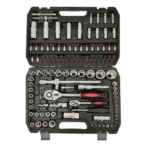 108pcs Metric 1/4 và 1/2 ổ đĩa ổ cắm cờ lê thiế<span class=keywords><strong>t</strong></span> lập nhanh chóng phá<span class=keywords><strong>t</strong></span> hành Reversible Ratchet cờ lê với mở rộng thanh - Product Image 1