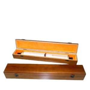 Boîte rectangulaire en bois pour calligraphie et peinture, faite à la main, pour le rangement de rouleaux, emballage cadeau artisanal - Product Image 1