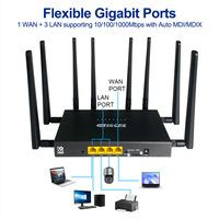 Modem 5G WIFI 6 OEM Openwrt 4G Lte Internet Wi-fi RJ45 Routeur Wi-Fi 6 cellulaire avec emplacement pour carte SIM
