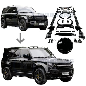 Kit de carrocería de rango superior con parachoques de capó para Land <span class=keywords><strong>Rover</strong></span> <span class=keywords><strong>Range</strong></span> <span class=keywords><strong>Rover</strong></span> Defender 90/110/130 2019-2025 Escalar a Kit de carrocería de estilo <span class=keywords><strong>007</strong></span> - Product Image 1