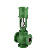 Vanne de régulation électrique 3 voies en acier inoxydable 220V avec fonction d'ouverture et d'arrêt, haute température, personnalisable OEM