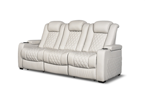 Divano Reclinabile Elettrico a 3 Posti di Alta Qualità in Pelle, Stile Cinema Domestico, per <span class=keywords><strong>Home</strong></span> Theater - Product Image 4
