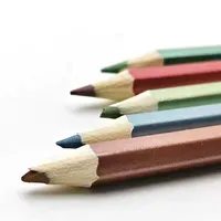 Crayón de etiqueta privada, juego de lápices de 12 colores, revestimiento metálico, para estudiantes, promoción, precio al por mayor