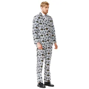 Kostum Cosplay pria, pakaian pesta poliester cetak 3D jelek Lucu dengan celana Untuk dewasa