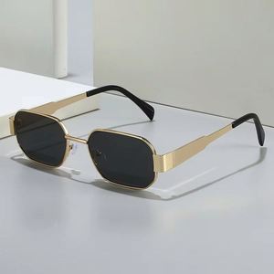 Gafas de Sol Retro 2025 con Marco Metálico Punk, Personalizables con Logotipo, Protección UV400, Diseño Poligonal Cuadrado para Hombre y Mujer - Product Image 3