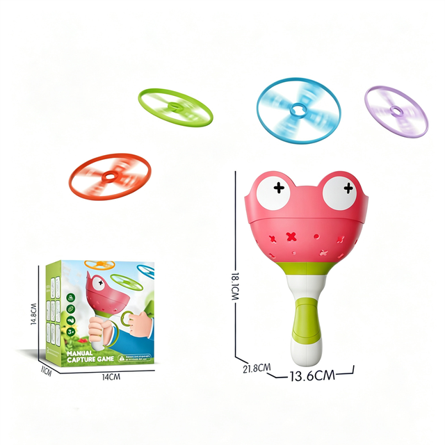 Kids Outdoor Toys Flying Disc Launchers Toys Summer Toss Game Manual Catching Game Toys