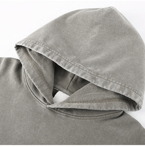 <span class=keywords><strong>Stampa</strong></span> all'ingrosso <span class=keywords><strong>su</strong></span> richiesta 425 Gsm pesante oversize Vintage con lavaggio acido da donna <span class=keywords><strong>felpa</strong></span> con cappuccio da uomo in difficoltà - Product Image 5