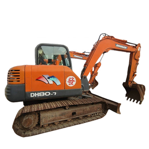 Excavadora pequeña usada Doosan de 8 toneladas Excavadora hidráulica sobre orugas DH80 DX60 DH60 Precio bajo Diseño original de alta calidad - Product Image 1