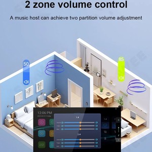 Amplificador de hogar de pantalla completa Android inteligente de 7 pulgadas receptores de reproductor de host de voz integrados para amplificador de hogar inteligente USB <span class=keywords><strong>Bluetooth</strong></span> - Product Image 3