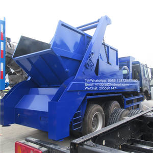 Truk Pengangkut Sampah Sinotruk 12 Meter Kubik, Kontainer Sampah 12m3, Truk Pengangkat Sampah Howo dengan Lengan Ayun - Product Image 2