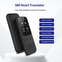 Traducteur intelligent S80 édition mondiale transfrontalière avec traduction photo, prise en charge multilingue hors ligne et interprétation simultanée